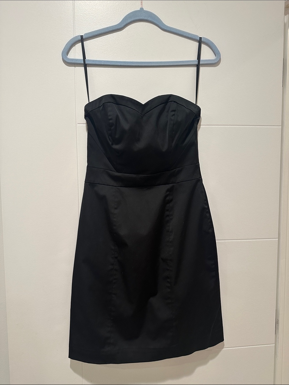H&M Black Strapless Sweetheart Cocktail Dress
